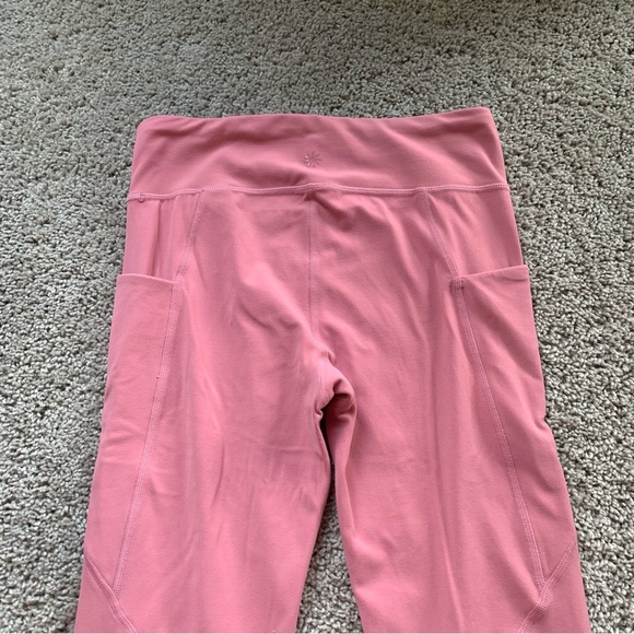 Athleta Girls Mauve Pink Leggings With Pockets Size Extra Large 14 - Picture 7 of 7